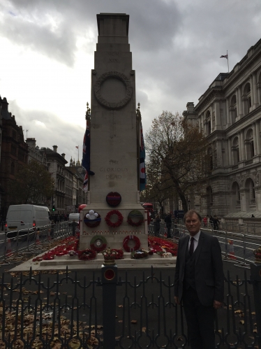 Sir David was at Westcliff High for a concert for remembrance